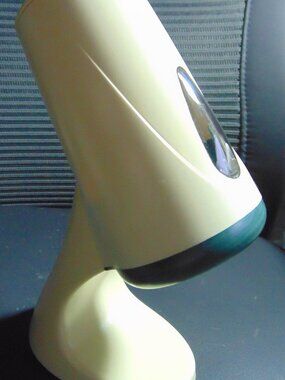 Vintage Dixie 3 ounces Paper Cup Dispenser for Countertop, Cream w/ green accent